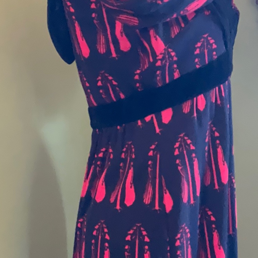 Vintage late 60s/early 70s Aubrey Beardsley print dress - Picture 5 of 11